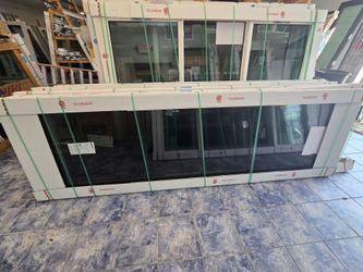 Brand New 106W x 119H PGT Impact Sliding Glass Door (Complete Kit)