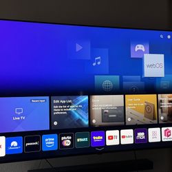 Like new LG 75 Inch TV With Magic Remote