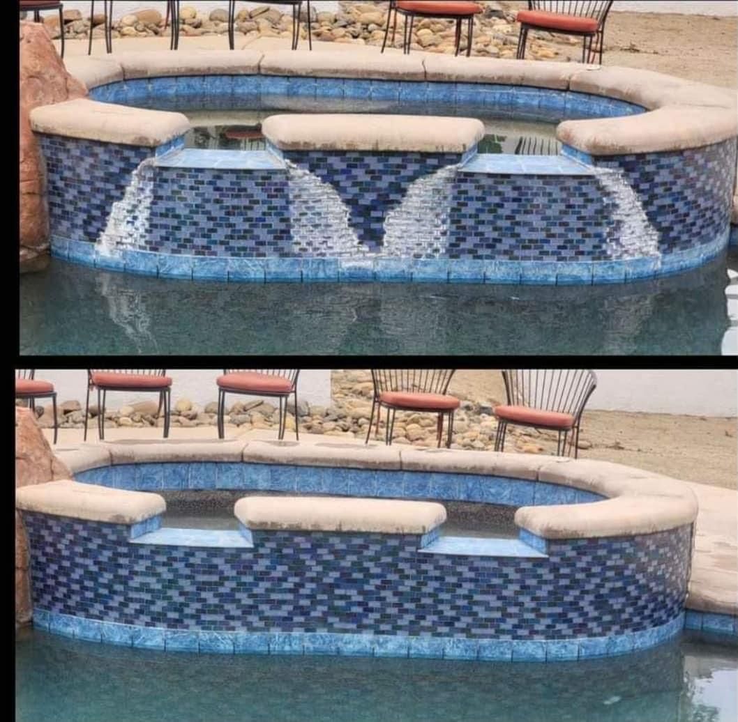 Swimming Pool Tile Cleaning