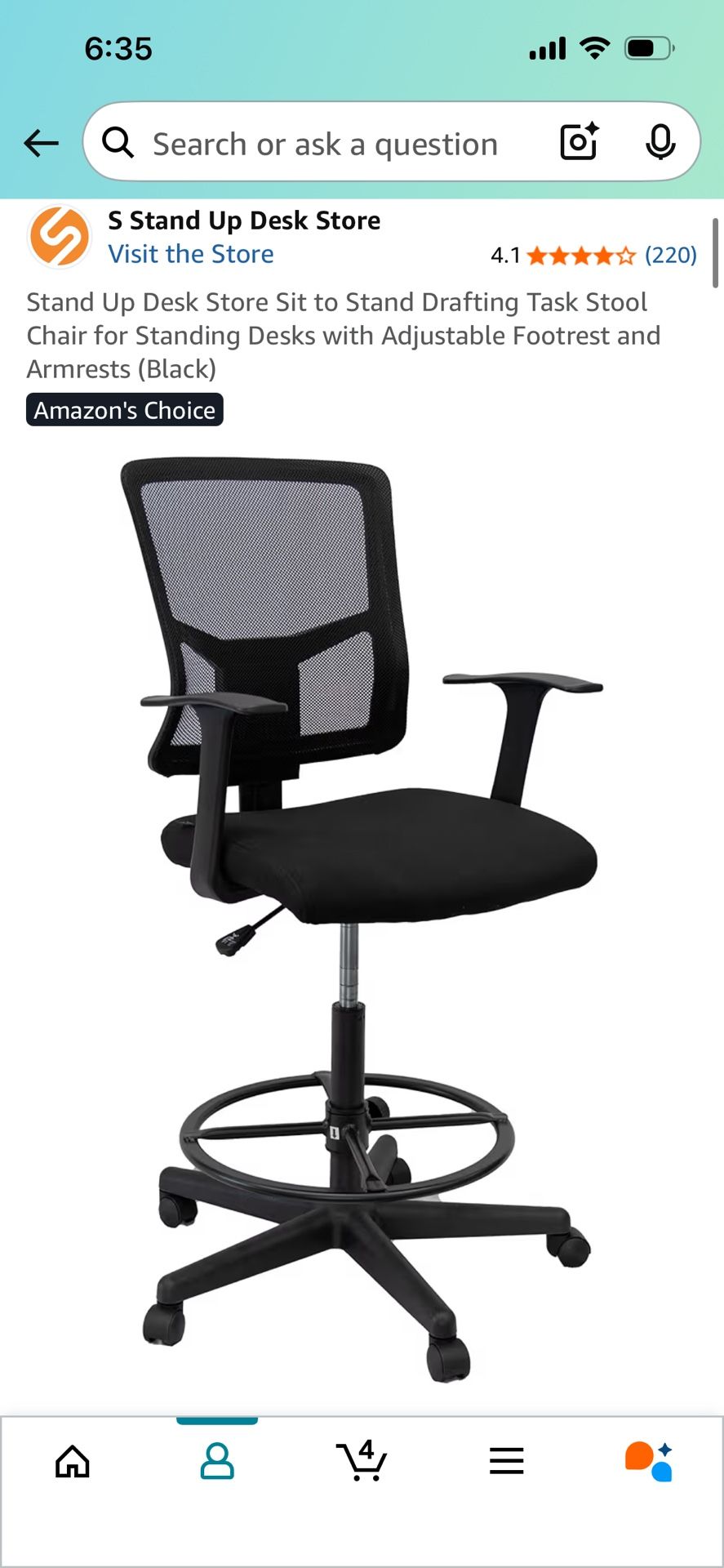 NEW IN BOX Drafting Office Chair