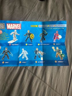 Mega Bloks Marvel Series 3 Minifigures 7- Figure Lot