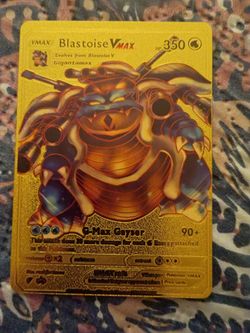 Pokemon card Blastoise gold foil