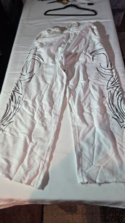 Jaded London White Baggy Blade Joggers