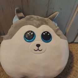 Squishy Husky Plush Pillow – Super Soft & Cute!