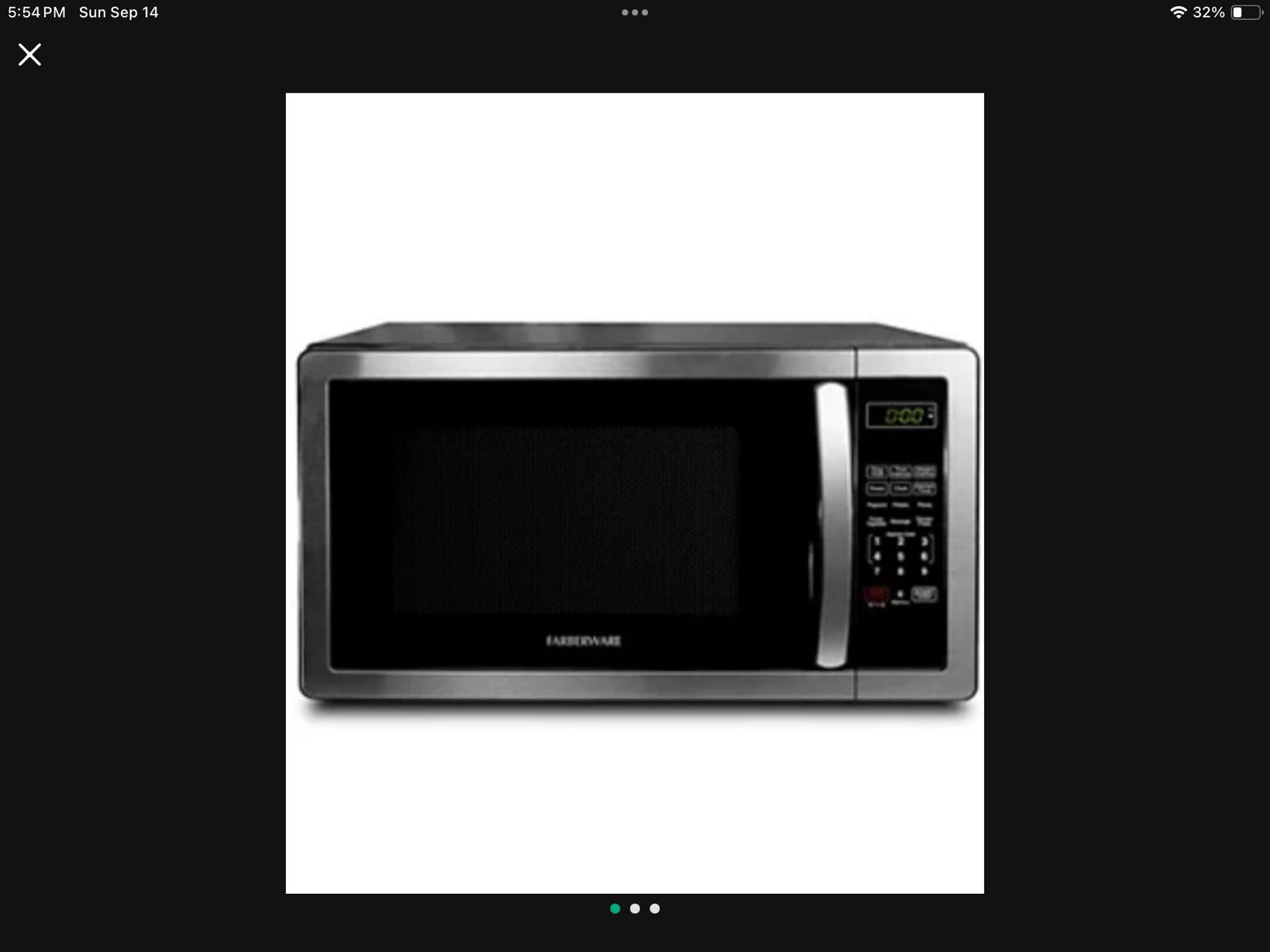 Microwave Oven Stainless Steel