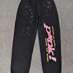Black Sp5der p*nk Sweatpants 
