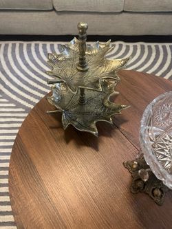 vintage brass heavy very beautiful for serving tray