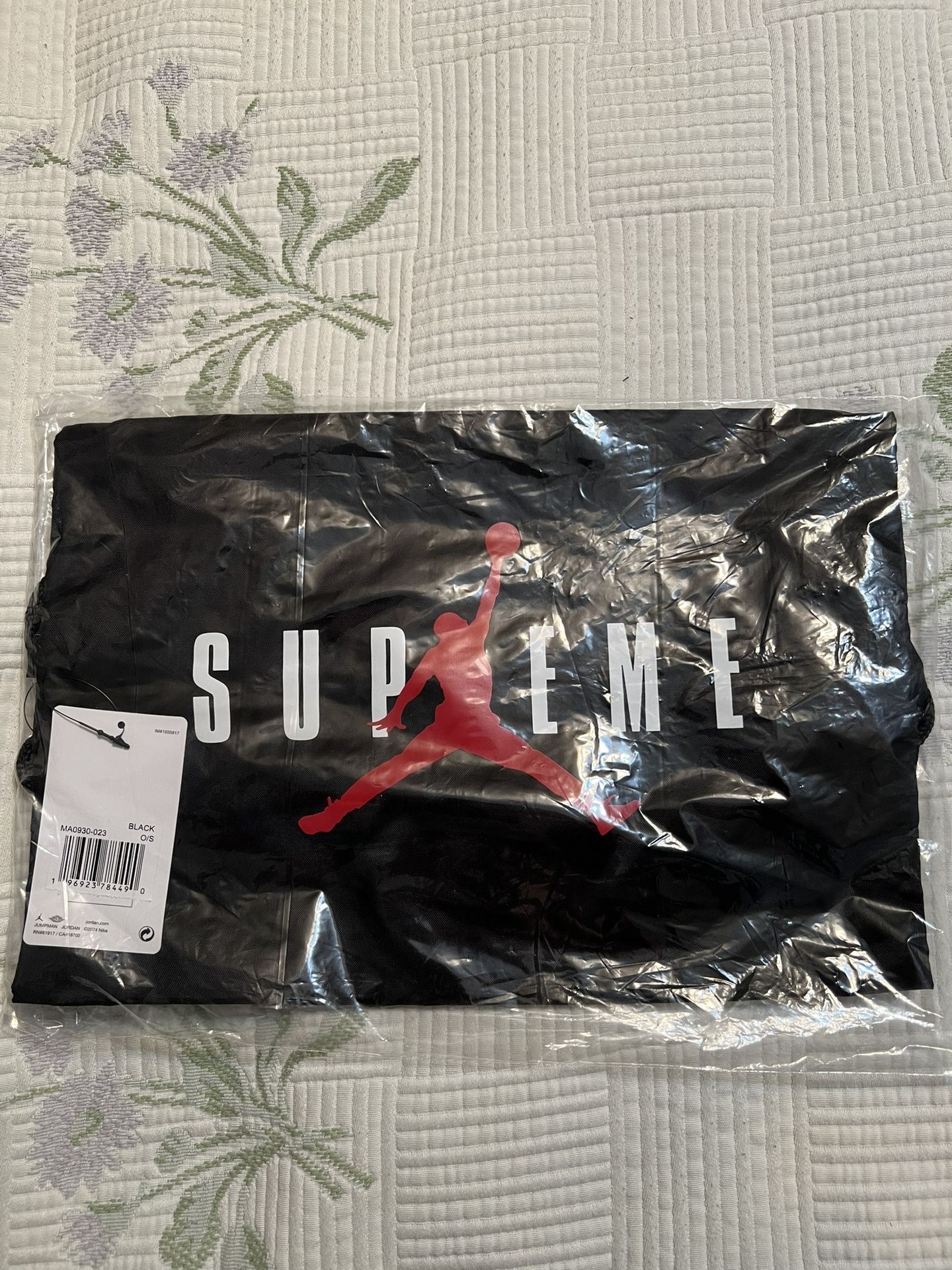 Jordan String Bag Supreme Jual SUPREME X JORDAN Drawstring Bag