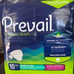 Adult Disposable Briefs Bariatric Size B, 3XL 10 Count. Pick Up in Van Nuys $5 Each