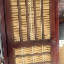 5ft Wooden Two Door Cabinet with Four Shelves. 