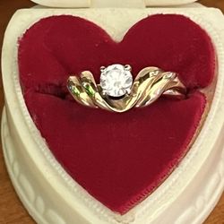 Gorgeous Love Story Brand 14k .50 Diamond Wedding Set