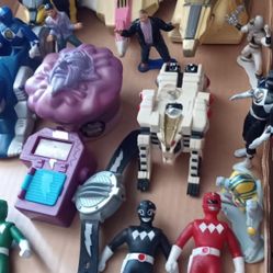 21 mighty morphin power rangers vintage figures toys