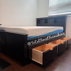 Full Bed With Drawers And Mattress 