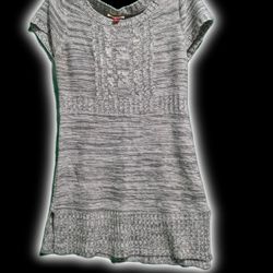 Gray Knit Women's Top