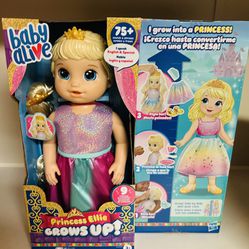 Baby Alive Princess Ellie Grows Up (Brand New) Firm Price 