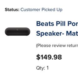 Beats Pill Speaker matte black $50