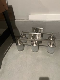 3 light vanity brushed nickel