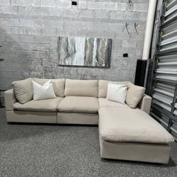 Beige Cloud Sectional (Brand New In Box)