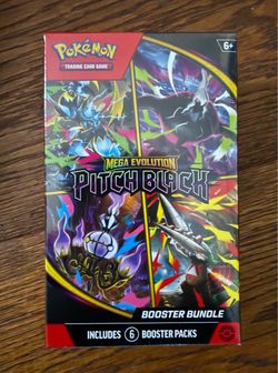 Pokémon TCG Mega Evolution: Pitch Black Booster Bundle (Sealed) – 6 Booster Packs
