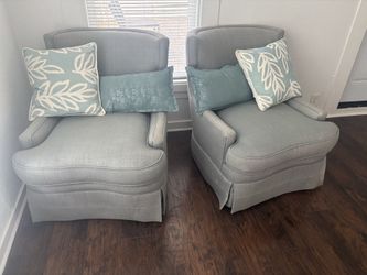(Good Condition) 2 Matching Loveseats With Pillows (35$)