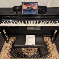Yamaha Clavinova CSP-170 Digital Smart Piano, Polished Ebony + Extras