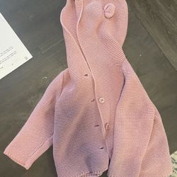 Baby Gap Hooded Cardigan Purple 18-24m