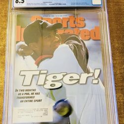 8.5 Graded Tiger Woods Sports Illustrated Magazine 