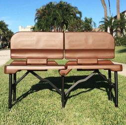 Ramkoh 4 Feet Portable 4 Seats Folding Bench New