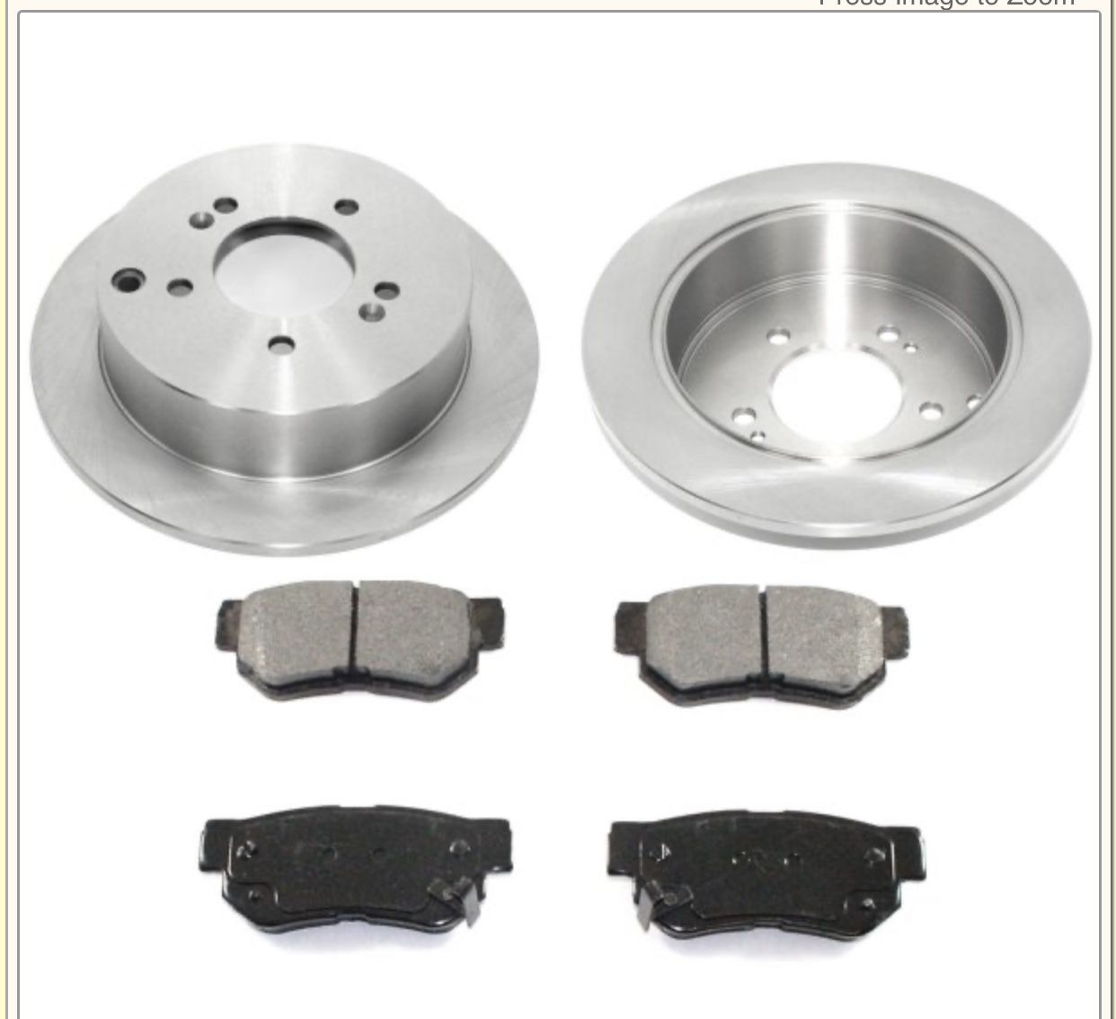 Durago Rotors and brake pads for 2003 Hyundai Santa Fe