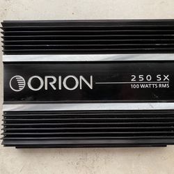 ORION 250SX OLD SCHOOL 100 WATTS RMS AMPLIFIER, GREAT SHAPE, WORK GREAT, NO DENT, A FEW MINOR SCRATCH BUT NOTHING MAJOR, I DON'T HAVE THE HARNESS BUT 