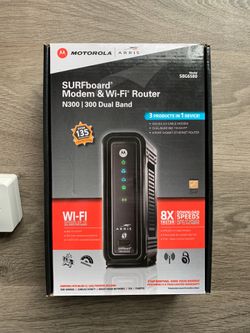 Motorola modem + Wifi router n300|300 Dual Band