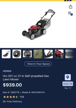 Brand New Honda Lawnmower HRX217VYA. for Sale in Bakersfield CA