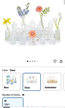 Mini vases for centerpieces