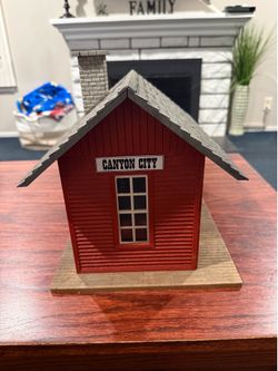 Vintage POLA LGB G Scale Canyon City Depot / Station Building – Made in Western Germany