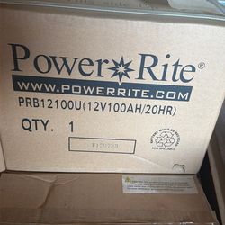 6ea for 140 amazing deal Batteries new 12v , 100AH/20HR PRB12100U Battery