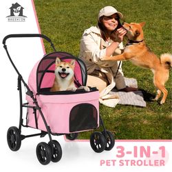 FLAMINGO PINK GORGEOUS PET STROLLER