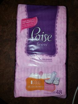POISE LINERS REGULAR LENGTH 48 COUNT