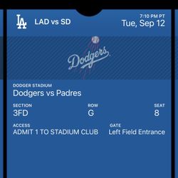 DODGERS VS PADRES