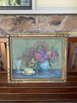 Signed Mid-Century Original Painting 29” x 24”