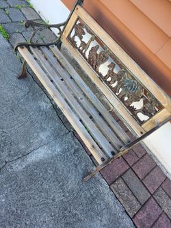 Antique kids bench