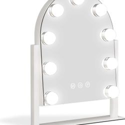 Vanity Mirror with Lights, 14''x12'' Arched Hollywood Makeup Mirror 