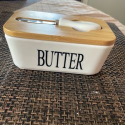 Large Butter Ceramic Storage 