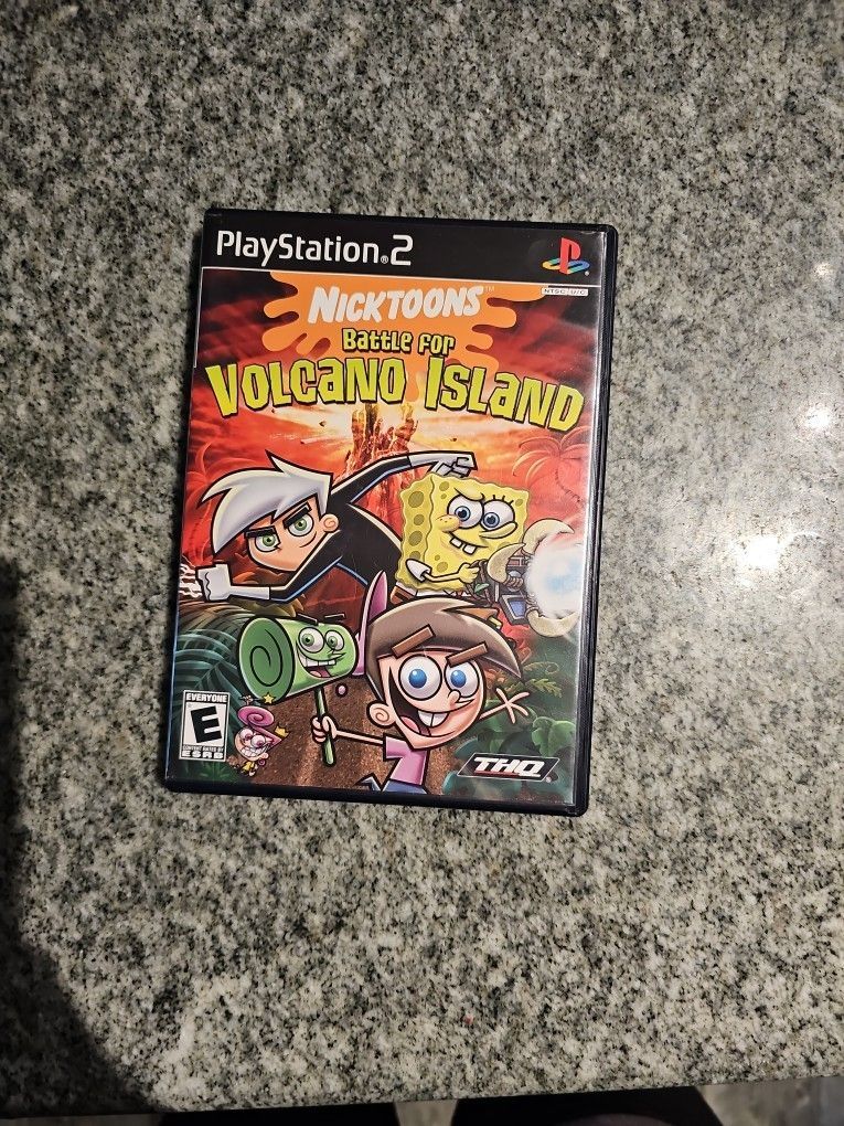 Playstation 2 NICKTOONS Battle For VOLCANO ISLAND