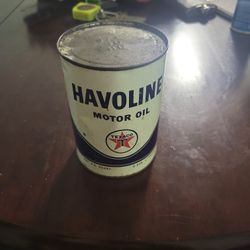 Vintage Texaco Havoline Motor Oil Can