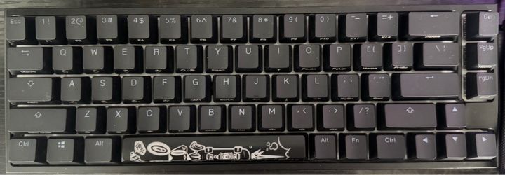 Ducky One 2 SF RGB LED 65% Double Shot PBT Mechanical Keyboard Cherry MX Silent Red switches