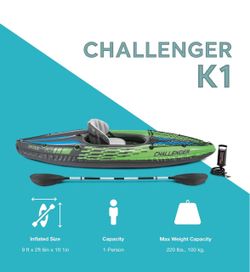 Intex Challenger K1 inflatable kayak