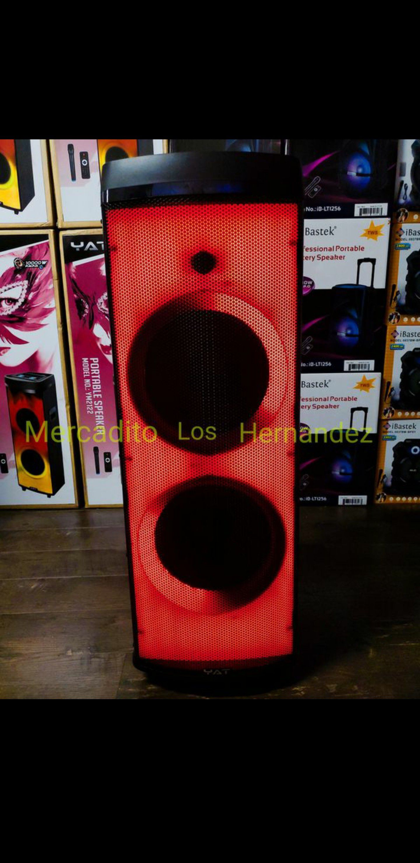 Bocina Bluetooth Speaker Wireless 🎤 💥 SPECIAL PRICE LATEST MODEL💥 Nueva 2 x 12" WOOFERS SUPER BASS🔊 Rechargeable 🔋+++
