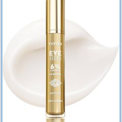 6% Caffeine Eye Cream for Dark Circles & Puffiness, 1% Retinol Eye Serum for Under Eyes Bags, Anti-Aging Eyes Cream for Men and Women