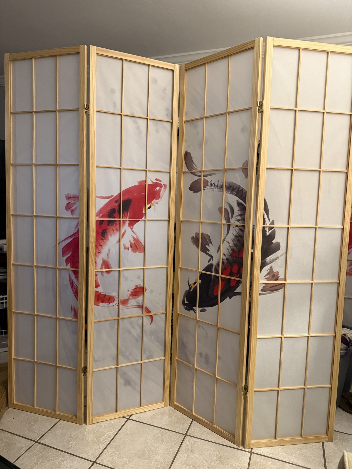Koi Japanese Room Divider