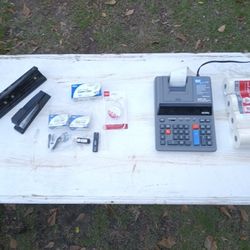 Professional Calculator & Miscellaneous Office Supplies For Sale 